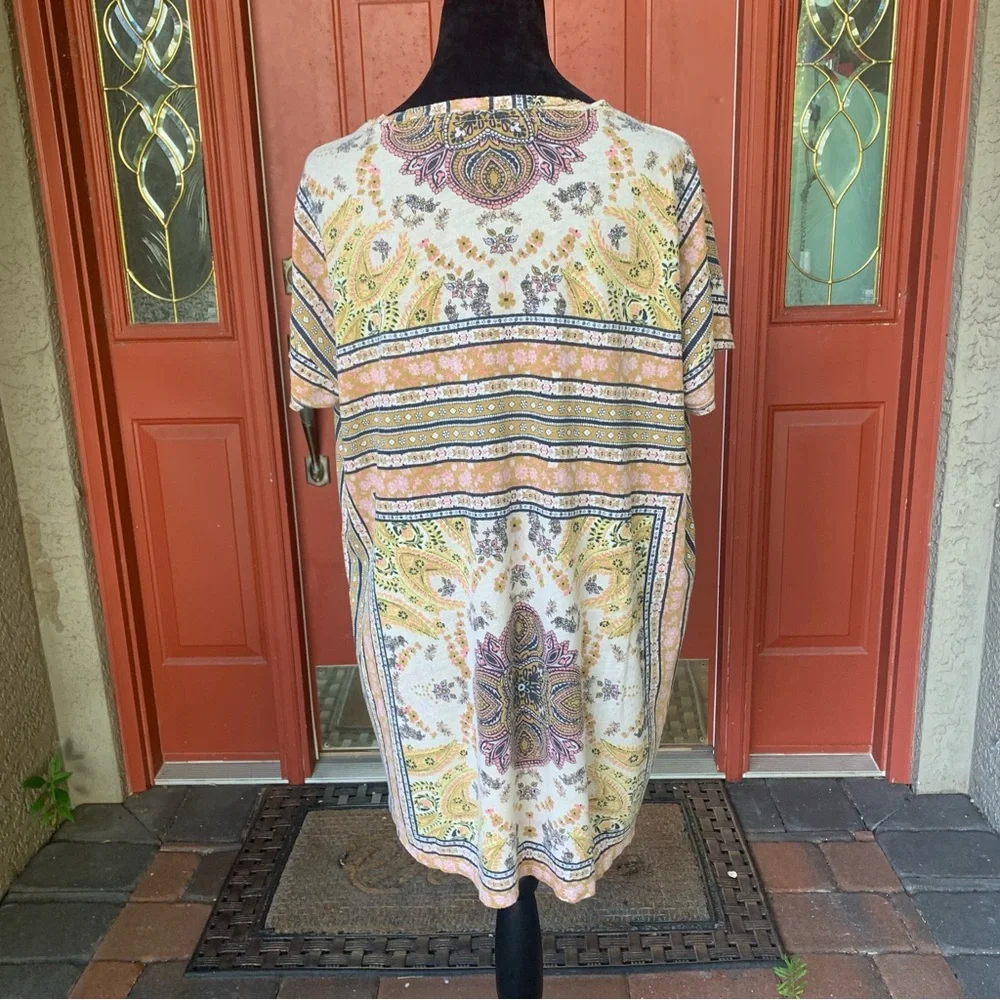 Lucky Brand Bohemian Paisley Print Top